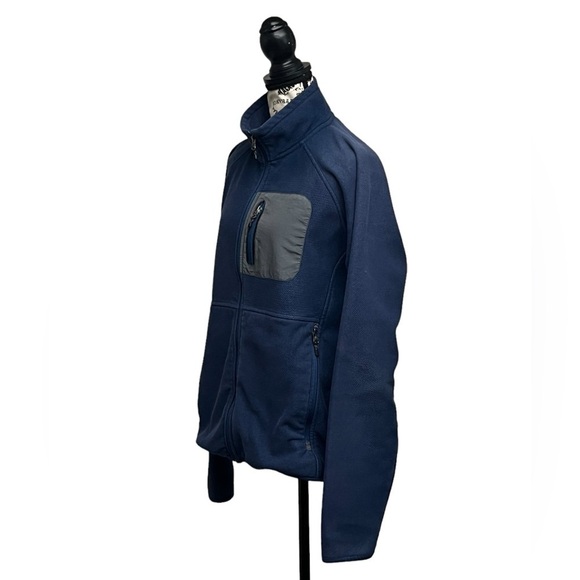 Stillwater Supply Company Men’s L Navy Blue Retro Full Zip Soft Shell Jacket - Picture 2 of 9